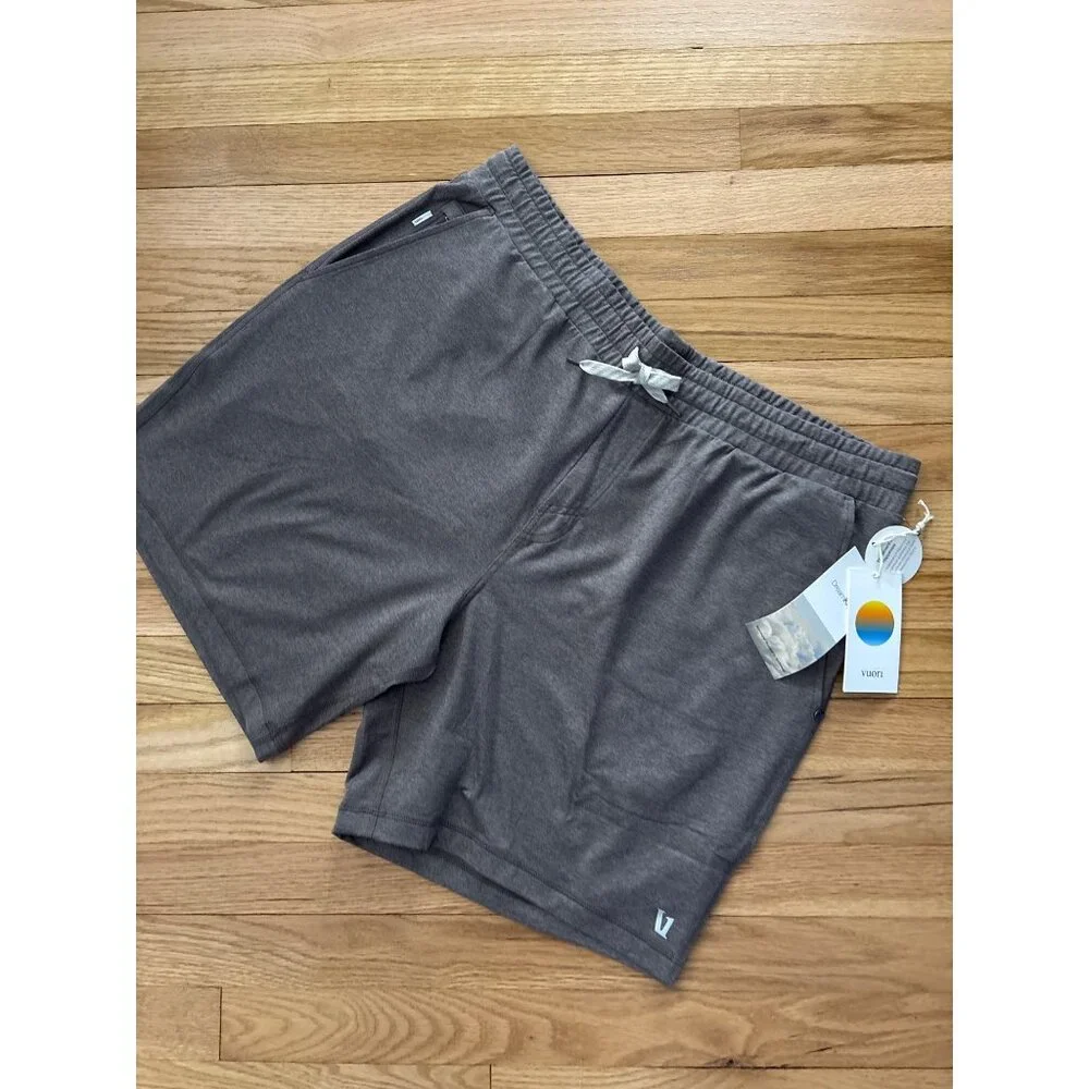 Vuori Mens Ponto Short, new with tags, XXL Chia Heather Lightweight Performance - Picture 2 of 8